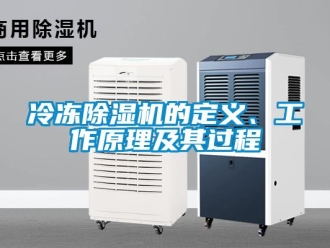 行業(yè)新聞冷凍除濕機的定義、工作原理及其過程
