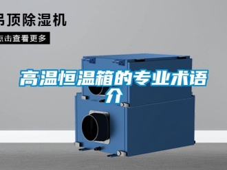 知識百科高溫恒溫箱的專業(yè)術(shù)語介
