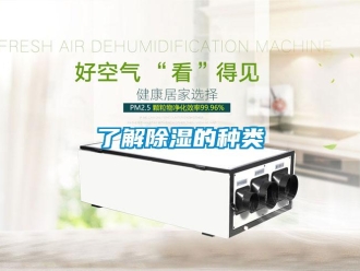 行業(yè)新聞了解除濕的種類(lèi)