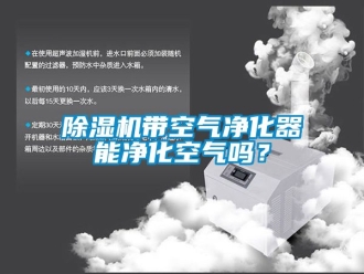 企業(yè)新聞除濕機(jī)帶空氣凈化器能凈化空氣嗎？