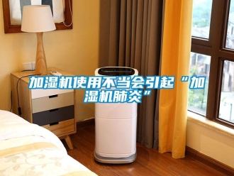 行業(yè)新聞加濕機使用不當會引起“加濕機肺炎”