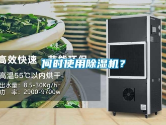 行業(yè)新聞何時使用除濕機？