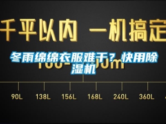 企業(yè)新聞冬雨綿綿衣服難干？快用除濕機(jī)
