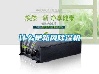 知識百科什么是新風(fēng)除濕機(jī)