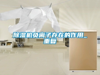 行業(yè)新聞除濕機(jī)負(fù)離子存在的作用_重復(fù)